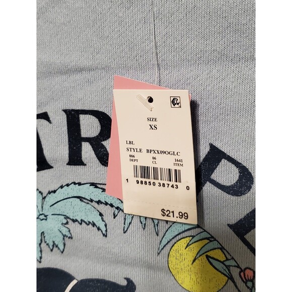 Betty Boop St. Tropez French Riviera Blue Crewneck Sweatshirt Size XS - NWT - Picture 4 of 7